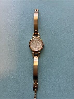 Fossil Gold-Tone Crystal Dial Bracelet Watch